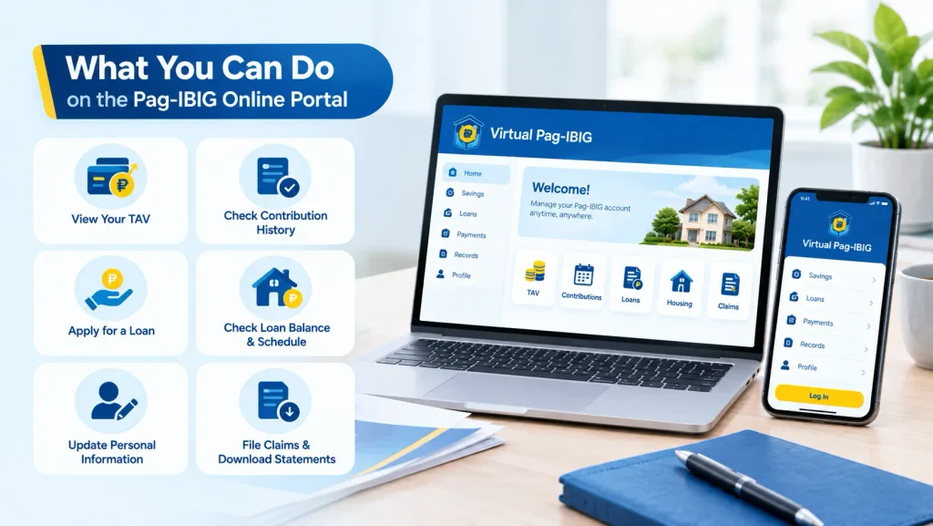 What You Can Do on the Pag-IBIG Online Portal